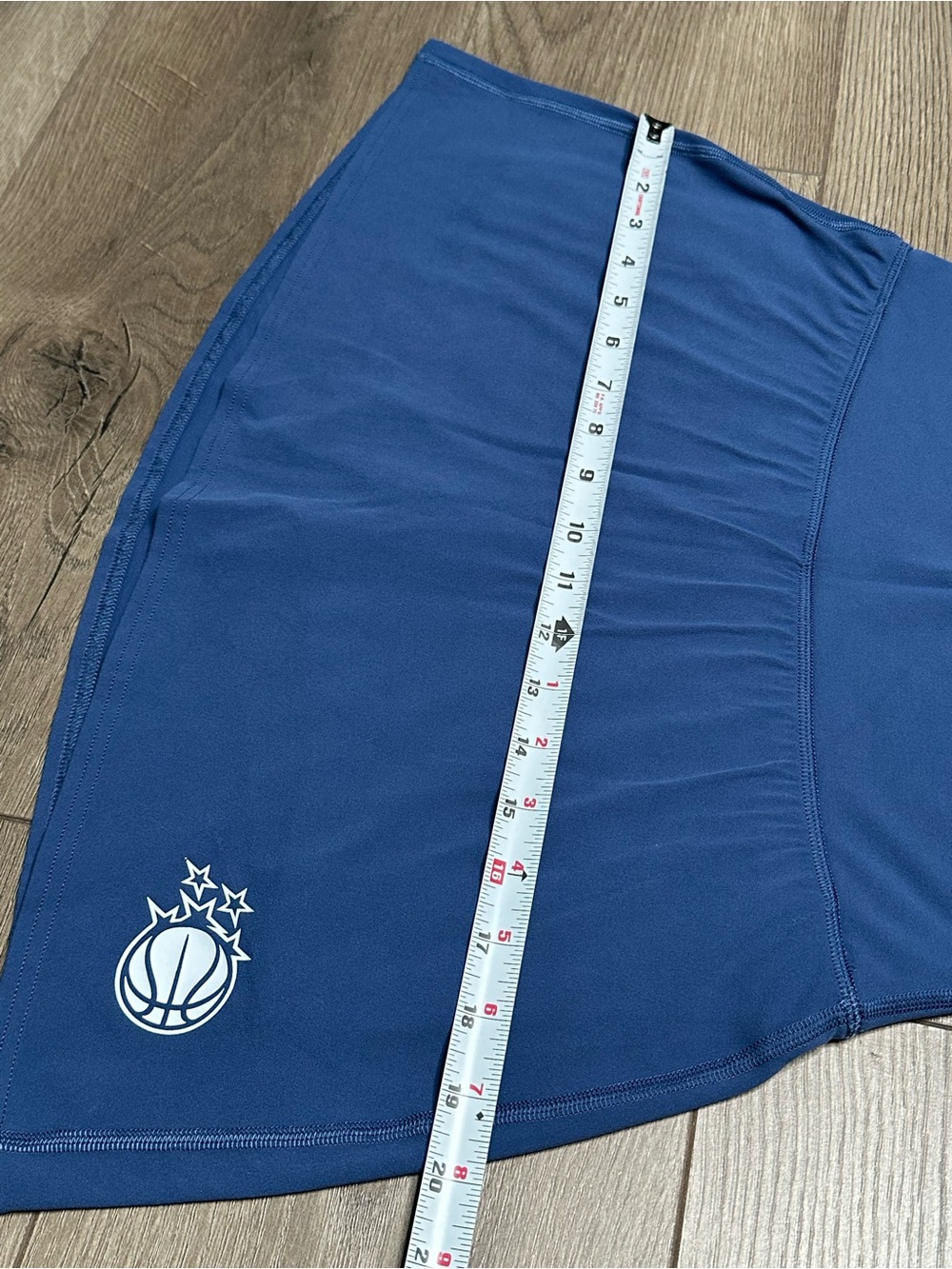 Lululemon Align High-Rise Tennis Active Skirt Skort Blue Twill Magic Logo Size 8 - Picture 10 of 12